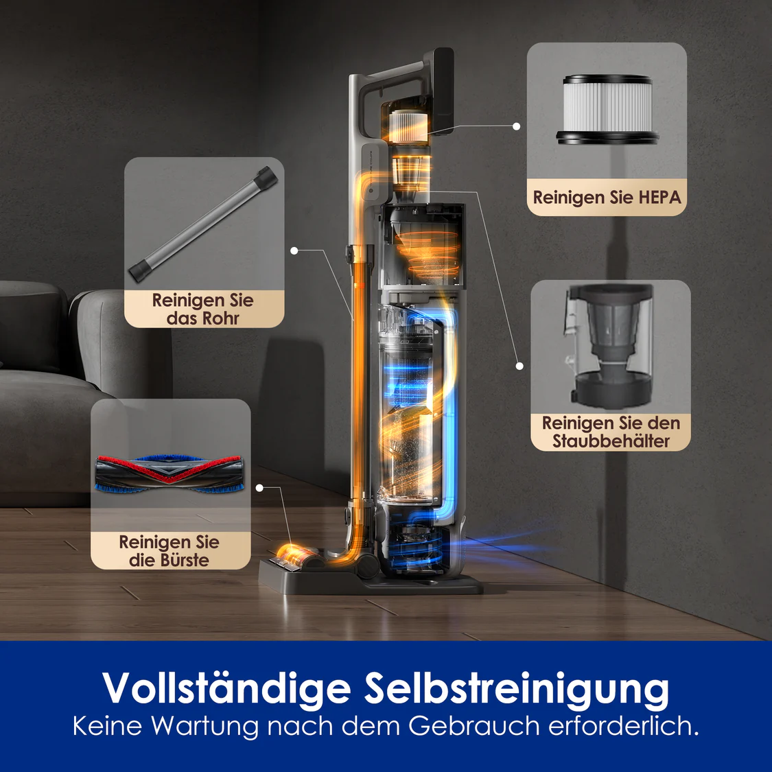 Tineco PURE ONE Station 5 Pro kabelloser smarter Staubsauger - Image 2